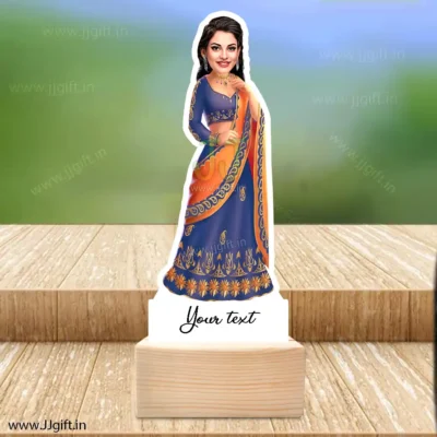 Lady in saree caricature