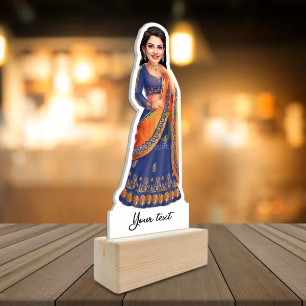 Lady in saree caricature - Image 2