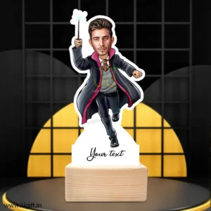 Persoanlized Harry potter caricature gift, unique gift for happy potter fan