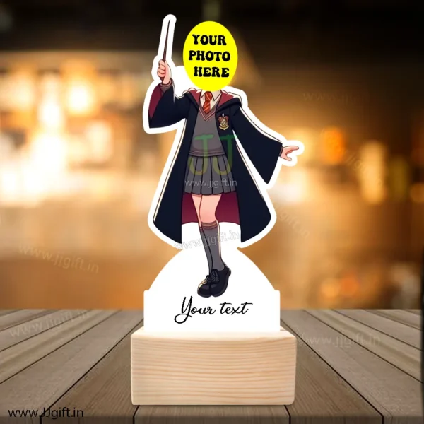 Personalized Caricature Of Hermione Granger with Magic Stick - Image 3