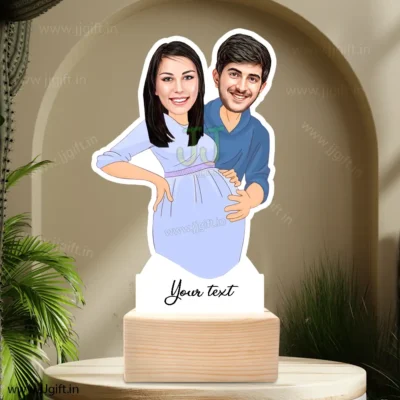 Personalized Pregnancy gift for her , Unique gift for pregnant couple