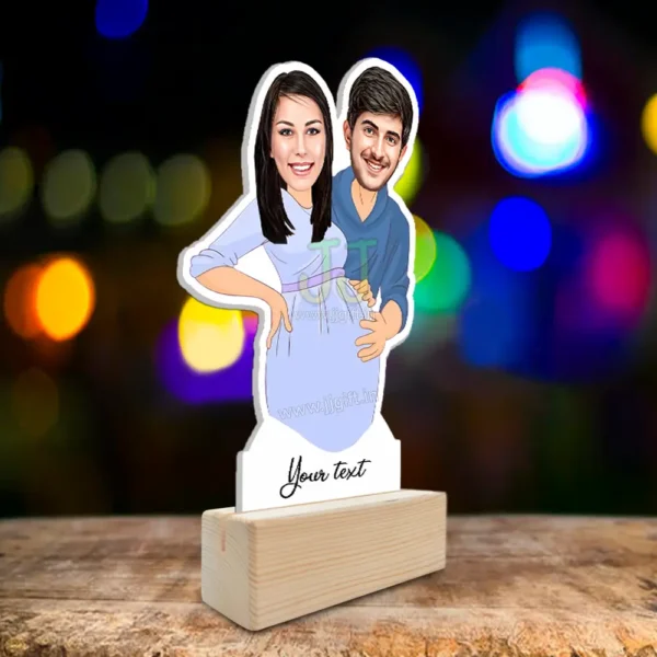 Personalized Pregnancy gift for her , Unique gift for pregnant couple - Image 2