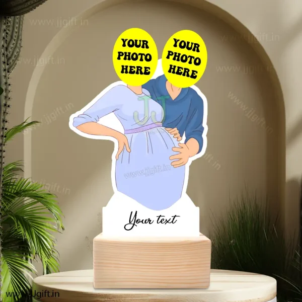 Personalized Pregnancy gift for her , Unique gift for pregnant couple - Image 3