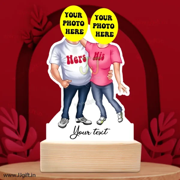 Personalized his her couple caricature - Image 4