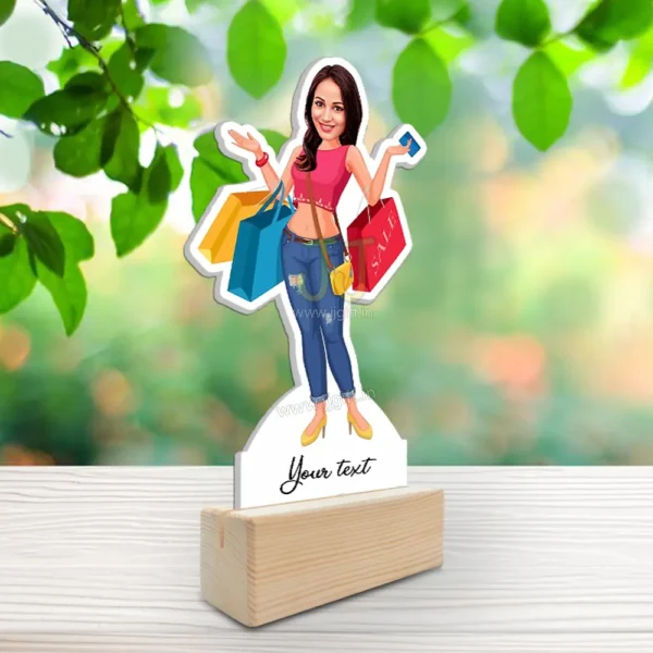 Shopping girl caricature 2 - Image 2