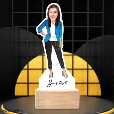 Stylish girl caricature 56