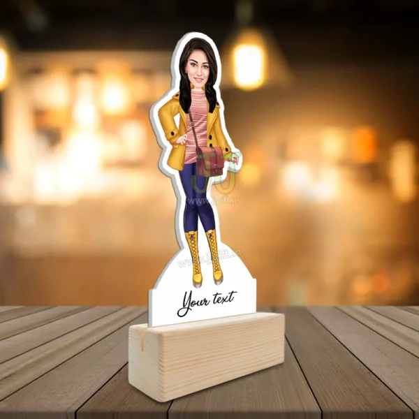 Stylish girl caricature 57 - Image 2