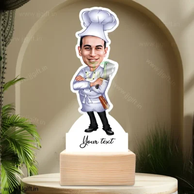 Unique caricature gift for chef