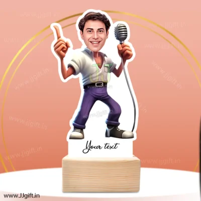Unique caricature gift for singer