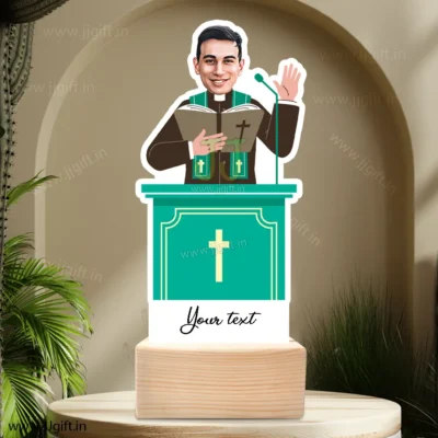 Unique present for churche pastor , personalized standee for pastor