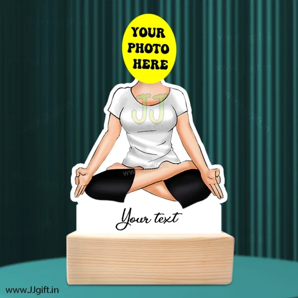 Yoga guru caricature gift , personalized gift for yoga teacher - Image 3