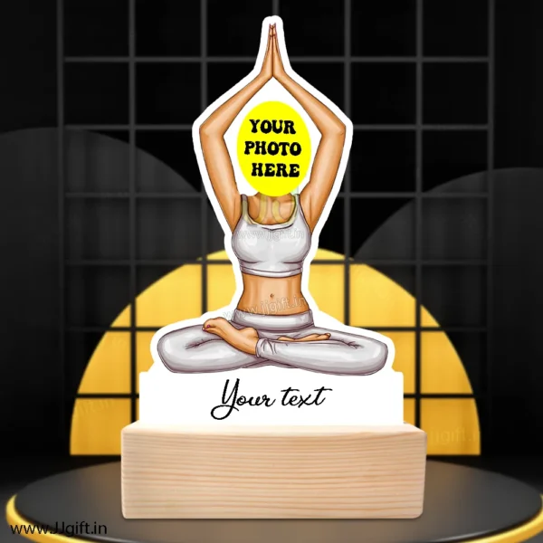 Yoga lady caricature gift - Image 4