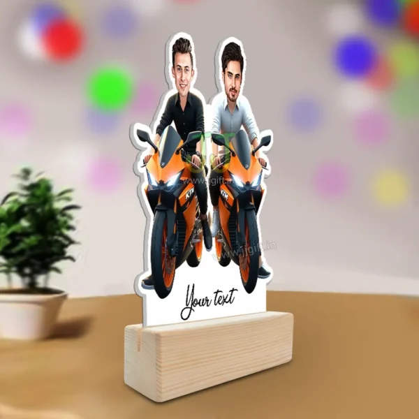 Bike rider friend caricature gift idea - Image 2