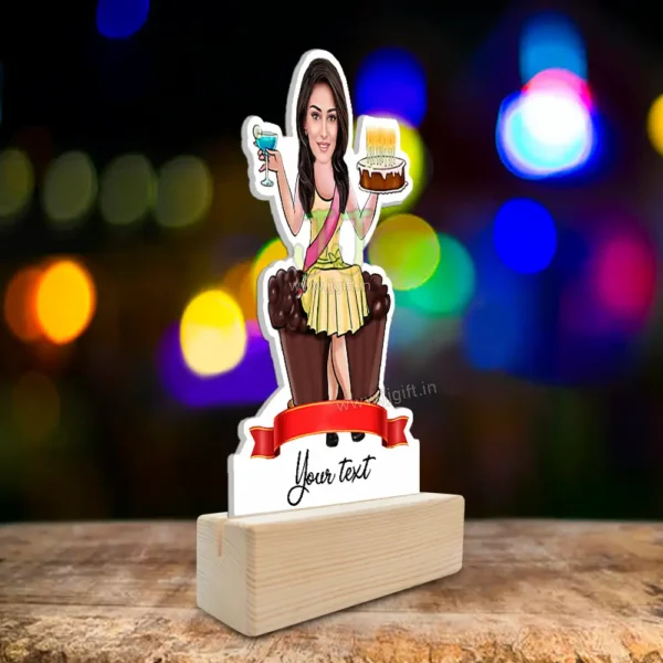 Birthday lady caricature 1 - Image 2