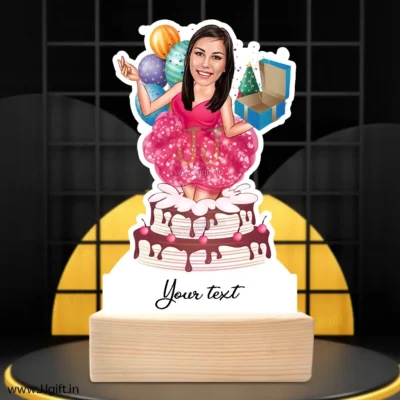 Birthday lady caricature 2