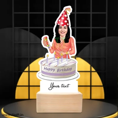 Birthday lady caricature 3