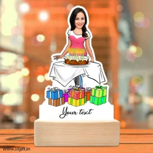Birthday lady caricature 4