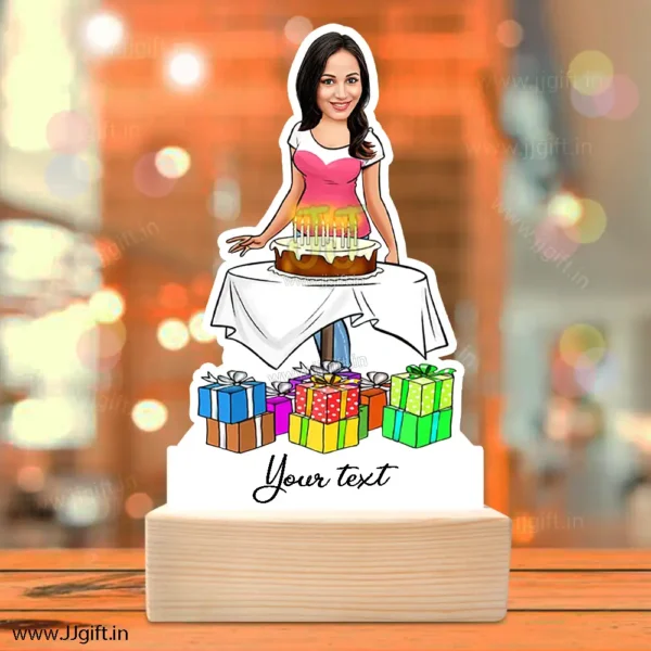 Birthday lady caricature 4