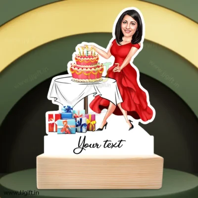 Birthday lady caricature 7