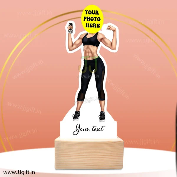 Bodybuilder women caricature gift , Gift for fit women - Image 3