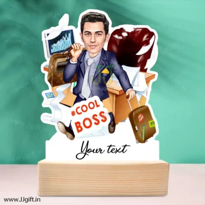 Cool Boss caricature gift, Unique gift for cool boss