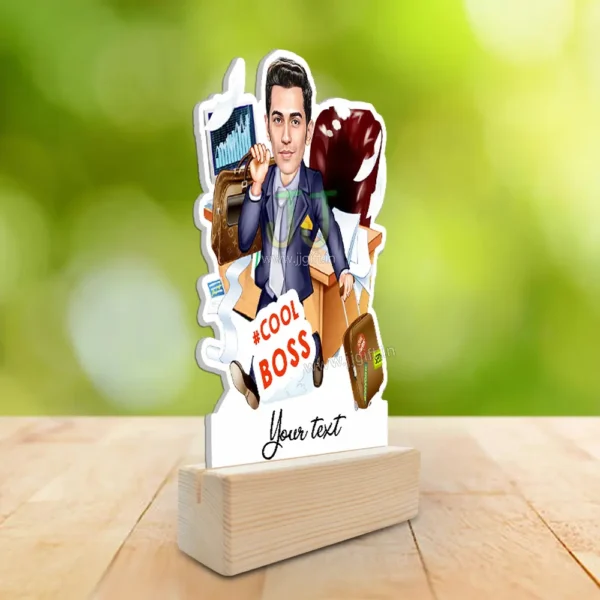 Cool Boss caricature gift, Unique gift for cool boss - Image 2
