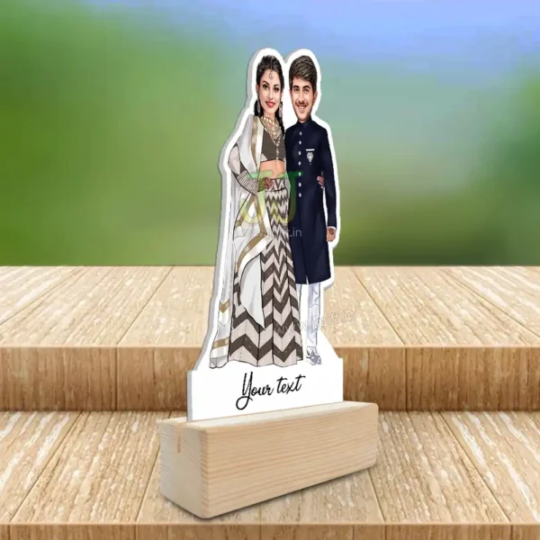Couple in traditional outfir caricature, Personalized unique gift for couple - Image 2