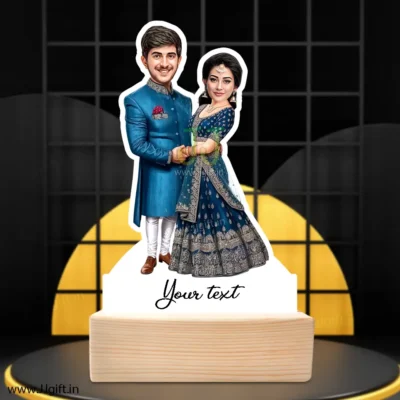 Engagement caricature gift for friends,engagement present for friend, Personalized caricature for engagement