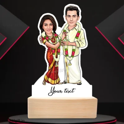 Kerala couple caricature