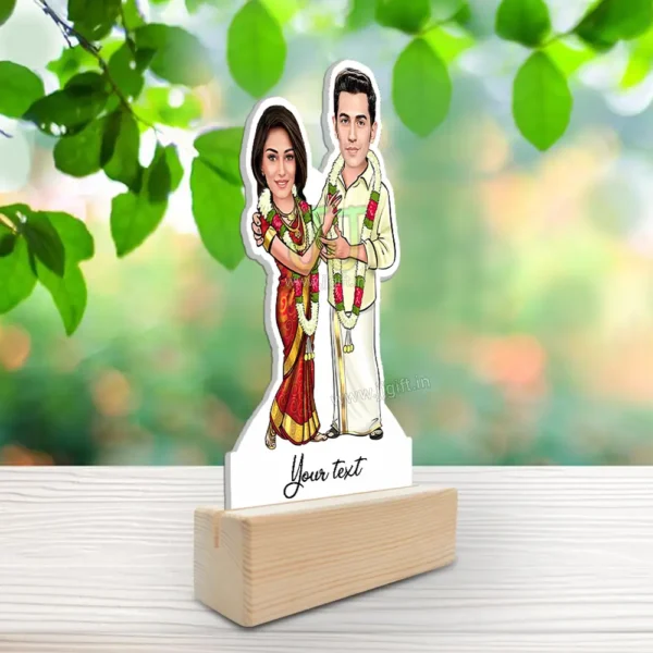 Kerala couple caricature - Image 2