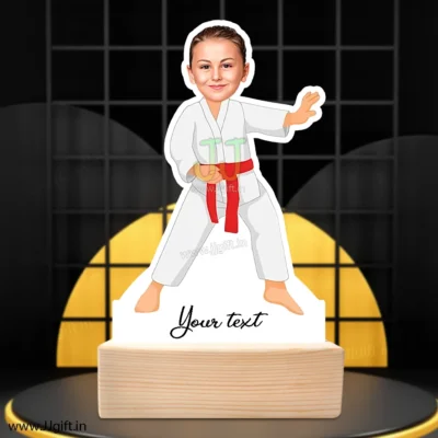 Personalized award for karate student