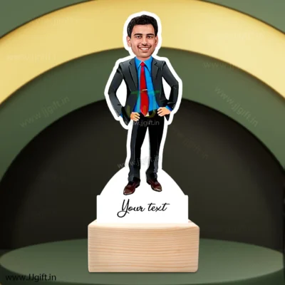 Personalized gentleman caricature gift, Best present for corporates