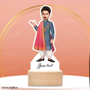 Personalized gift for groom , Best standee for groom, caricature for groom