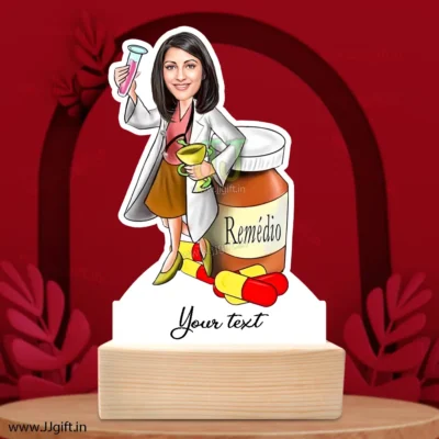 Pharmacist unique standee caricature gift , Present for pharmacist
