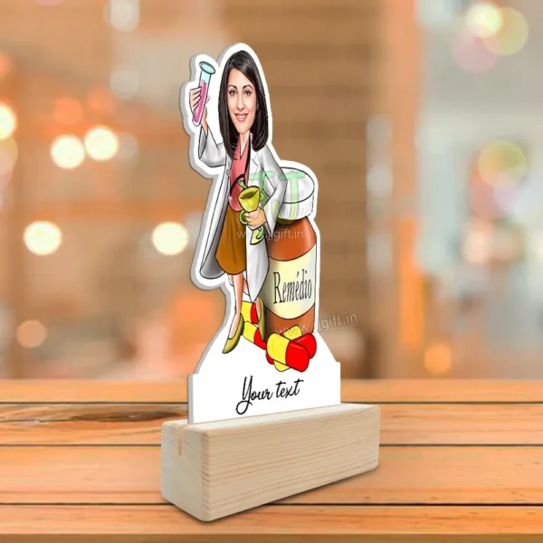 Pharmacist unique standee caricature gift , Present for pharmacist - Image 2