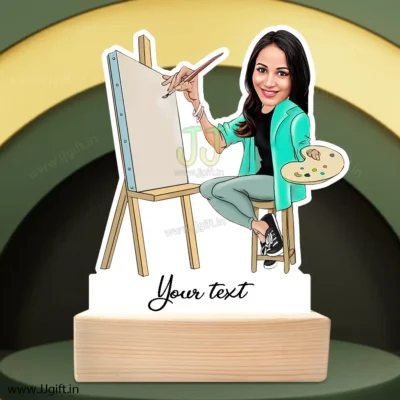 Present for artist, unique caricature award for ARTIST