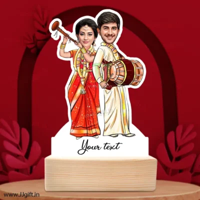 South indian wedding caricature gift , caricature gift for nowly wedded south indian