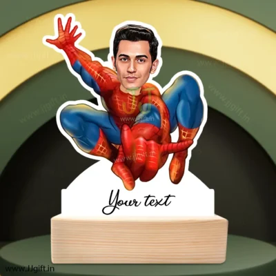 Spiderman caricature 2, Personalized spiderman standee gift