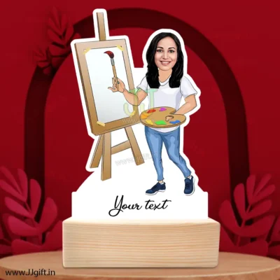 Unique gift for artist, Best caricature for artist, Personalized present for artist