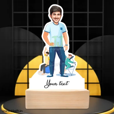 Unique physiotherapist gift idea , personalized standee for physiotherapist