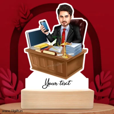 Unique present for lawyer, Personalized standee gift for lawyer