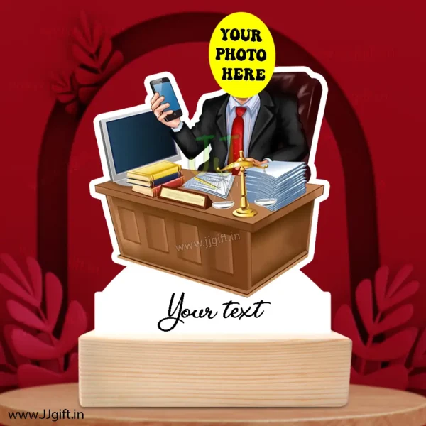 Unique present for lawyer, Personalized standee gift for lawyer - Image 3