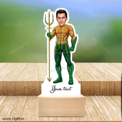 Aquaman caricature gift, Personalized gift for Aquaman