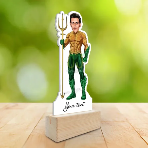 Aquaman caricature gift, Personalized gift for Aquaman - Image 2