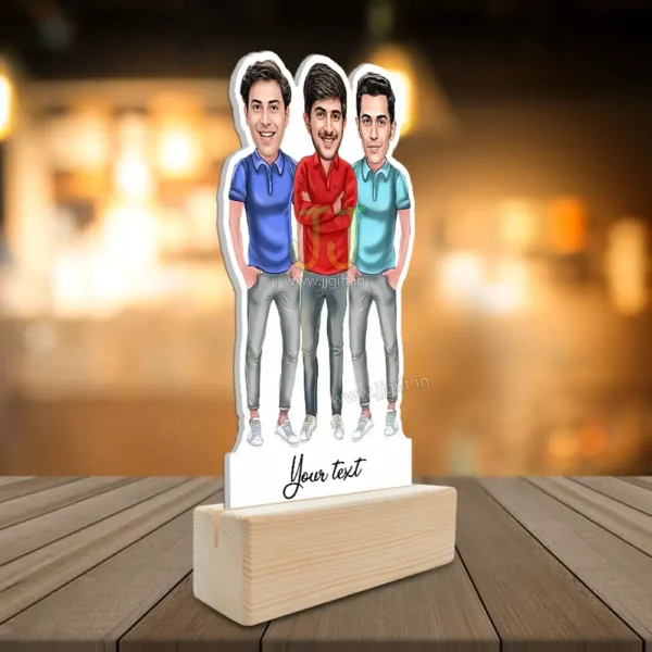 Best male friend group caricature gift for 3 person - Image 2