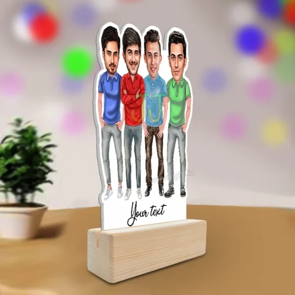 Best male friend group caricature gift for 4 person - Image 2