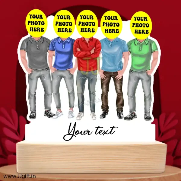 Best male friend group caricature gift for 5 person - Image 3