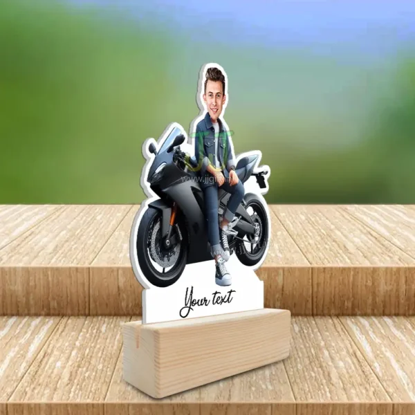 Biker caricature gift, Present for bike lover - Image 2