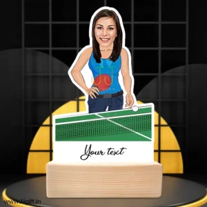 Custom ping pong player gift for her