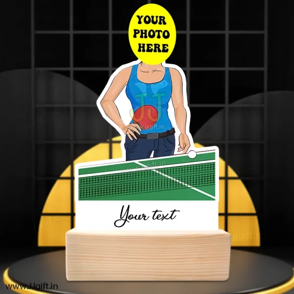 Custom ping pong player gift for her - Image 3